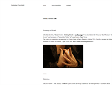 Tablet Screenshot of caterinapecchioli.com